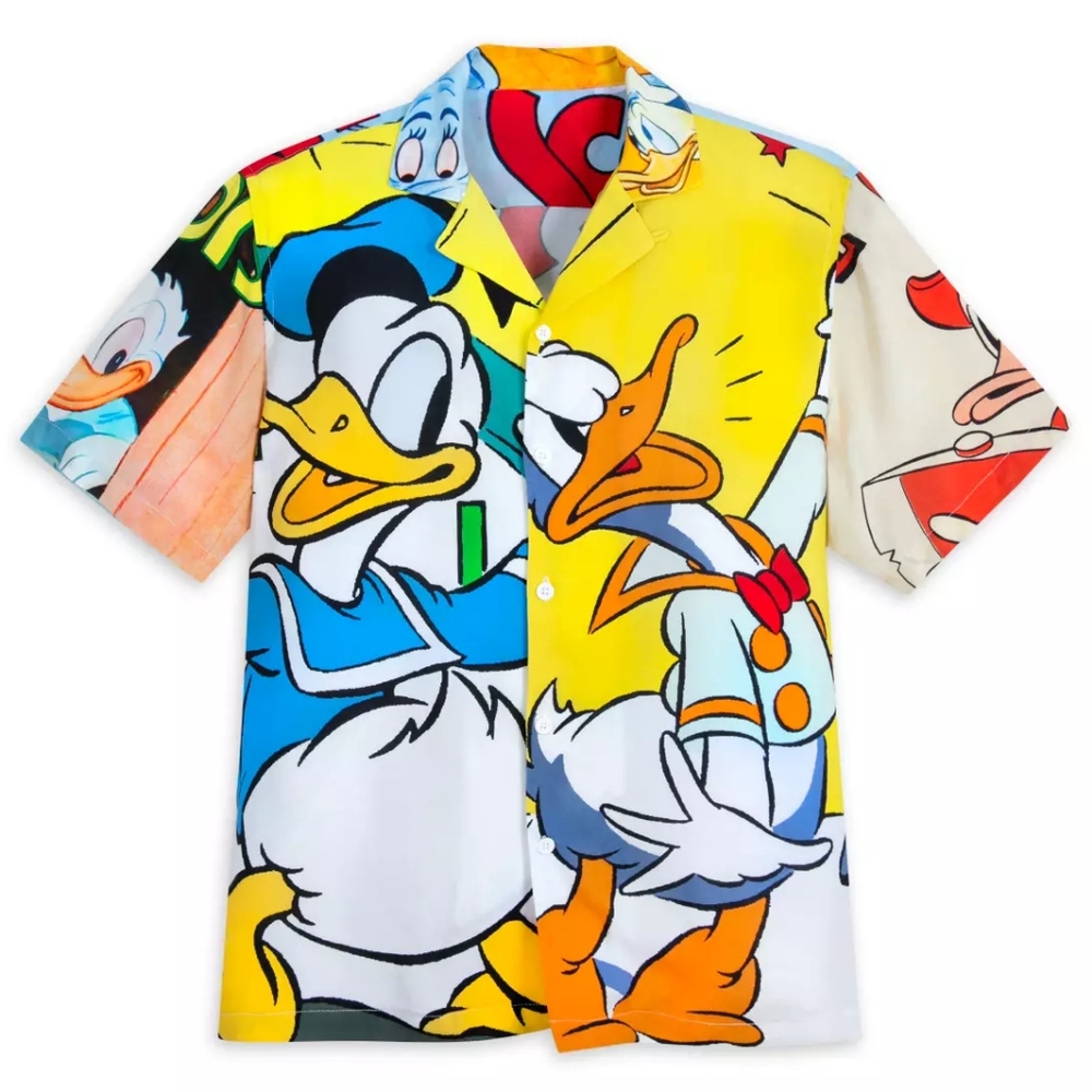 Nwt Donald Duck Button Down Shirt